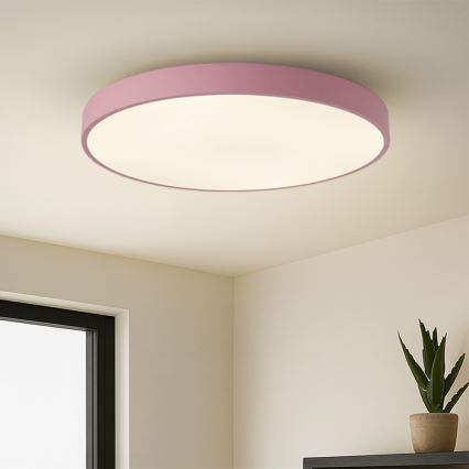 Brilagi - Ρυθμιζόμενο φωτιστικό LED POOL SMART LED/100W/230V, διάμετρος 80 cm, 3000-6000K, Wi-Fi Tuya + τηλεχειριστήριο, ροζ