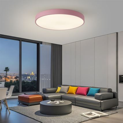 Brilagi - Ρυθμιζόμενο φωτιστικό LED POOL SMART LED/100W/230V, διάμετρος 80 cm, 3000-6000K, Wi-Fi Tuya + τηλεχειριστήριο, ροζ
