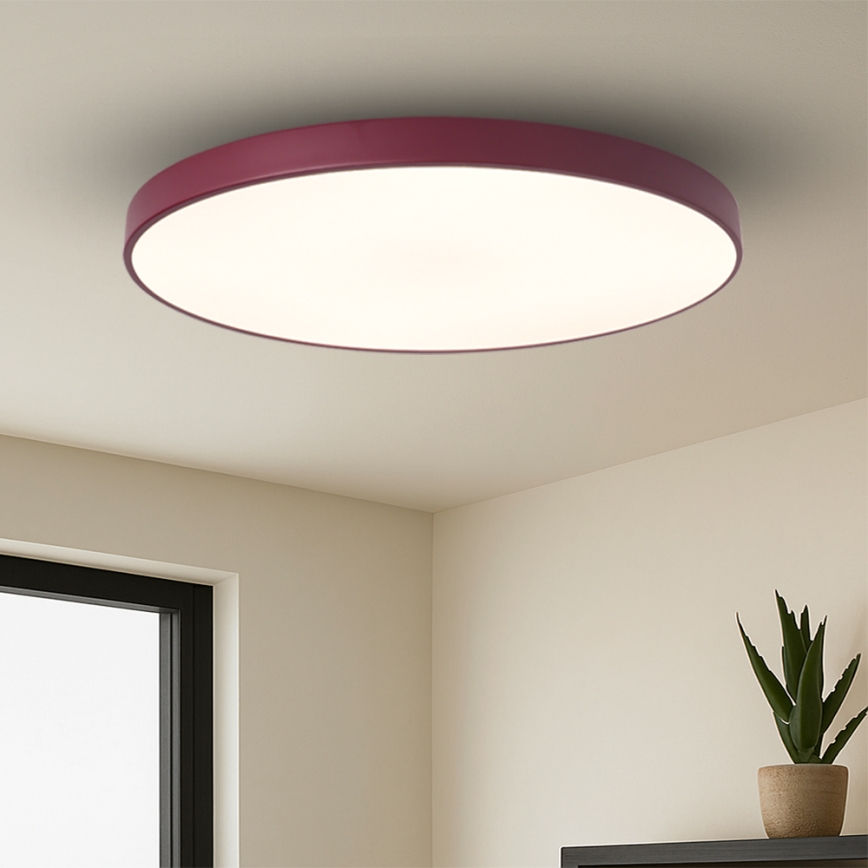 Brilagi - Ρυθμιζόμενο LED φωτιστικό POOL SMART LED/128 W/230 V, διάμ. 100 cm, Wi‑Fi Tuya + τηλεχειριστήριο, χρώμα μπουργουνδί