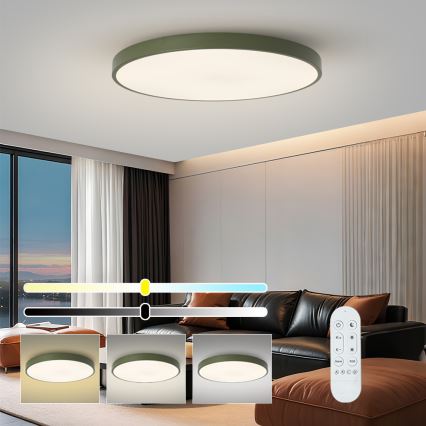 Brilagi - Ρυθμιζόμενο φωτιστικό LED POOL SMART LED/128W/230V διάμ. 100 cm 3000-6000K Wi-Fi Tuya + τηλεχειριστήριο πράσινο