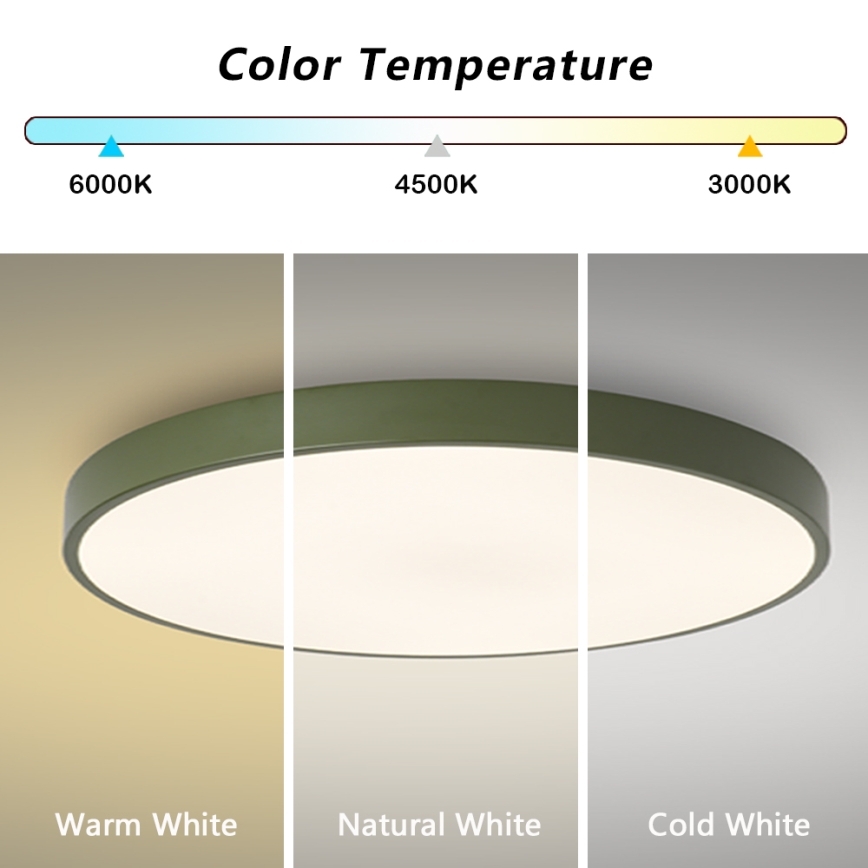 Brilagi - Ρυθμιζόμενο φωτιστικό LED POOL SMART LED/128W/230V διάμ. 100 cm 3000-6000K Wi-Fi Tuya + τηλεχειριστήριο πράσινο