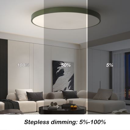Brilagi - Ρυθμιζόμενο φωτιστικό LED POOL SMART LED/128W/230V διάμ. 100 cm 3000-6000K Wi-Fi Tuya + τηλεχειριστήριο πράσινο