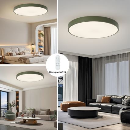 Brilagi - Ρυθμιζόμενο φωτιστικό LED POOL SMART LED/128W/230V διάμ. 100 cm 3000-6000K Wi-Fi Tuya + τηλεχειριστήριο πράσινο