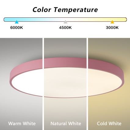 Brilagi - Ρυθμιζόμενο φωτιστικό LED POOL SMART LED/128W/230V Ø 100 cm Wi‑Fi Tuya + τηλεχειριστήριο ροζ