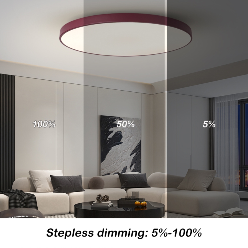Brilagi - Ρυθμιζόμενο φωτιστικό LED POOL SMART LED/128W/230V Ø 100 cm 3000-6000K Wi-Fi Tuya + τηλεχειριστήριο μπορντό