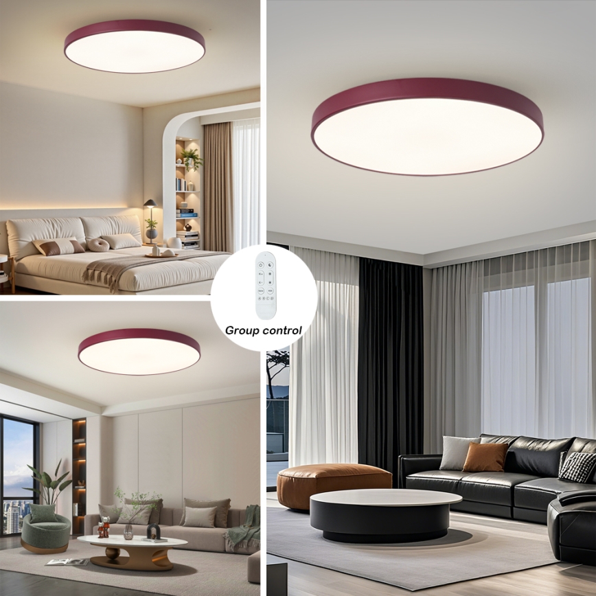 Brilagi - Ρυθμιζόμενο φωτιστικό LED POOL SMART LED/128W/230V Ø 100 cm 3000-6000K Wi-Fi Tuya + τηλεχειριστήριο μπορντό