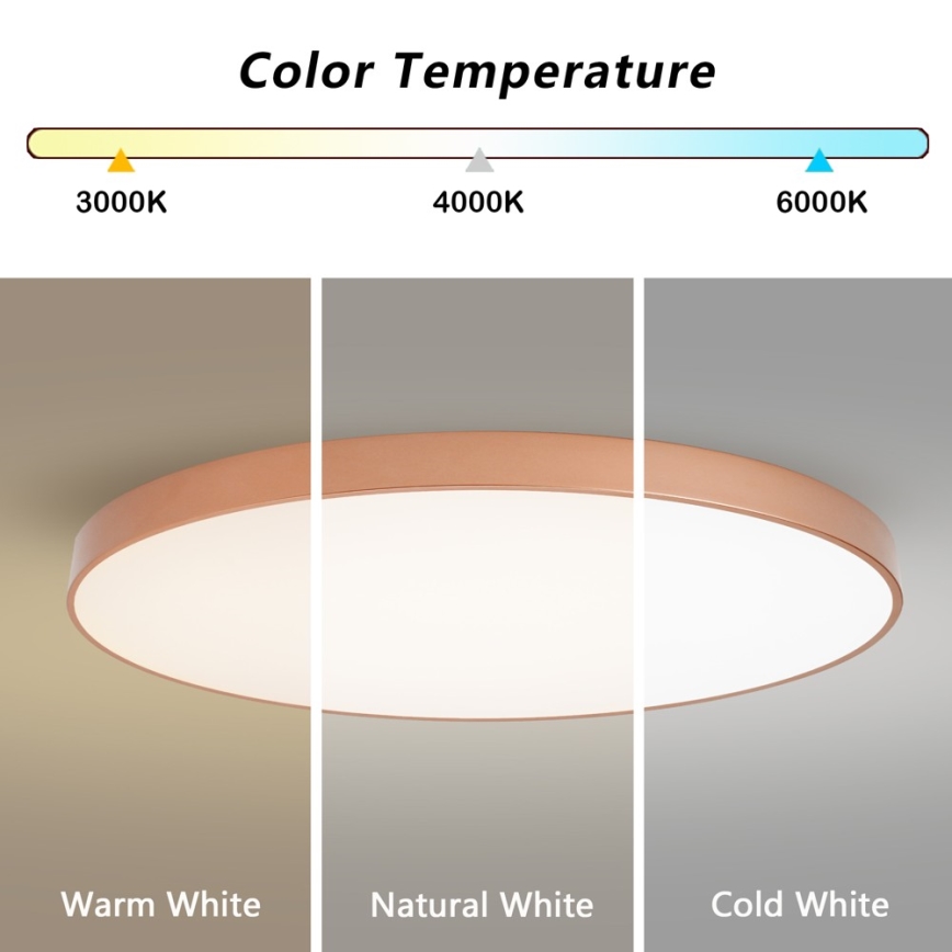 BRILAGI - LED Ρυθμιζόμενο φωτιστικό οροφής POOL SMART LED/180W/230V 3000-6000K 120 cm μπρονζέ Wi-Fi Tuya + τηλεχειριστήριο