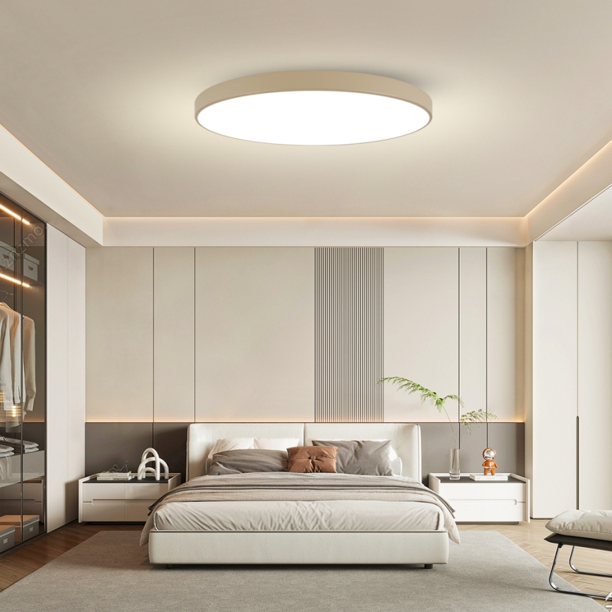 Brilagi - Ρυθμιζόμενο φωτιστικό οροφής POOL SMART LED/180W/230V 3000-6000K 120 cm μπεζ Wi-Fi Tuya + τηλεχειριστήριο