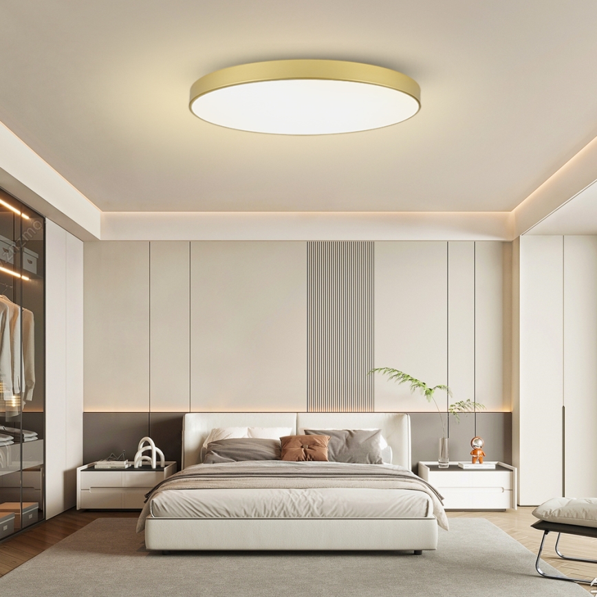 Brilagi - Ρυθμιζόμενο φωτιστικό οροφής LED POOL SMART LED/180W/230V 3000-6000K 120 cm χρυσό Wi-Fi Tuya + τηλεχειριστήριο