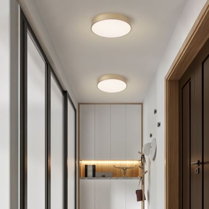 Brilagi - Ρυθμιζόμενο φωτιστικό οροφής LED POOL SMART LED/48W/230V 3000-6000K Ø 40 cm Wi-Fi Tuya χρυσό + τηλεχειριστήριο