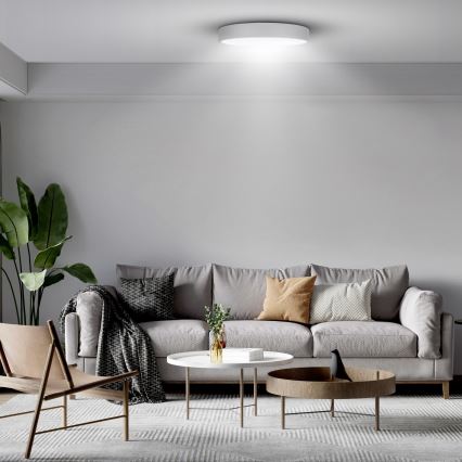 Brilagi - Ρυθμιζόμενο LED οροφής φωτιστικό POOL SMART LED/60W/230V 50 εκ. 3000-6000K Wi-Fi Tuya + τηλεχειριστήριο λευκό