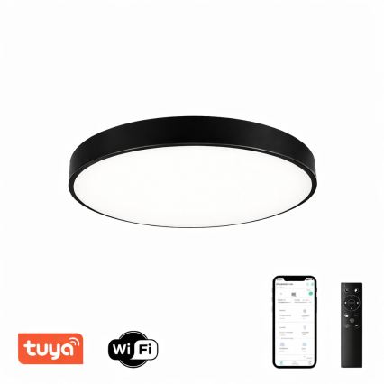Brilagi - Ρυθμιζόμενο LED οροφής φωτιστικό POOL SMART LED/60W/230V 50 εκ. 3000-6000K Wi-Fi Tuya + τηλεχειριστήριο μαύρο
