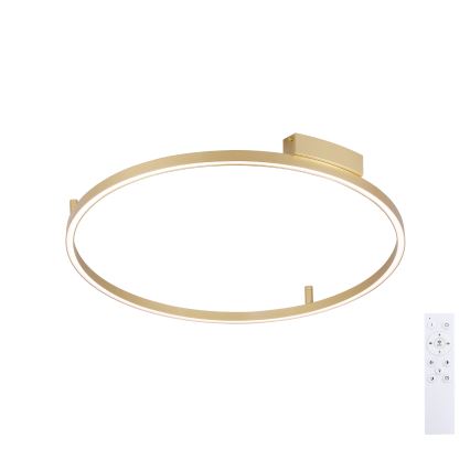 Brilagi - Ρυθμιζόμενο LED φωτιστικό οροφής PORTOFINO LED/60W/230V 3000-6000K Ø 80 cm χρυσό + τηλεχειριστήριο