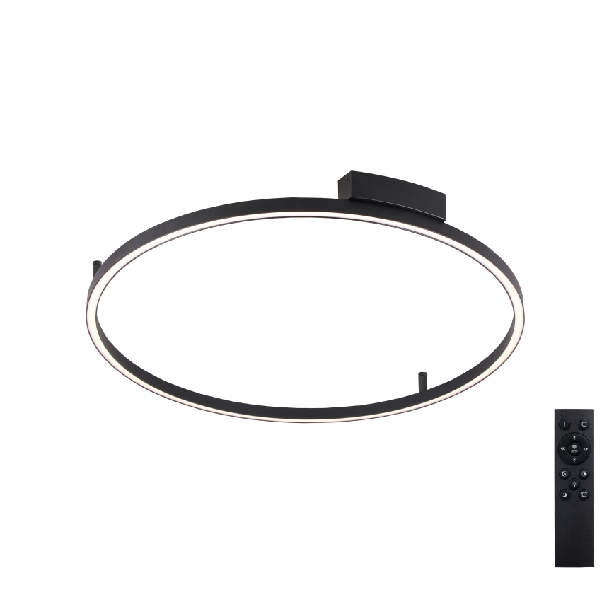 Brilagi - LED ρυθμιζόμενο φωτιστικό οροφής PORTOFINO LED/60W/230V 3000-6000K διάμ. 80 εκ. μαύρο + τηλεχειριστήριο