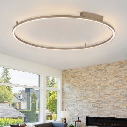 Brilagi - Ρυθμιζόμενο LED φωτιστικό οροφής PORTOFINO LED/85W/230V 3000-6000K διάμετρος 120 εκ. μπεζ + τηλεχειριστήριο