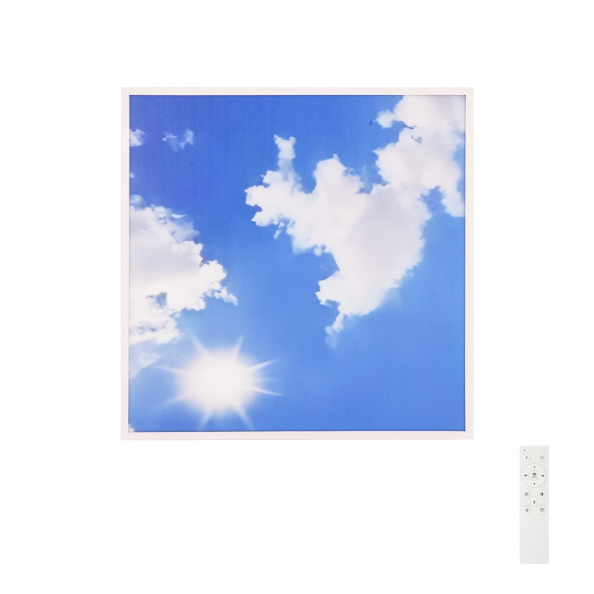 Brilagi - Ρυθμιζόμενο LED φωτιστικό οροφής SLIMFRAME SKY LED/58W/230V 60x60 cm 3000-6000K ασημί/μπλε + τηλεχειριστήριο
