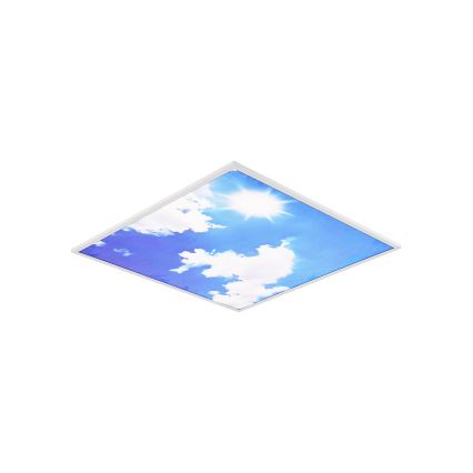 Brilagi - Ρυθμιζόμενο LED φωτιστικό οροφής SLIMFRAME SKY LED/58W/230V 60x60 cm 3000-6000K ασημί/μπλε + τηλεχειριστήριο