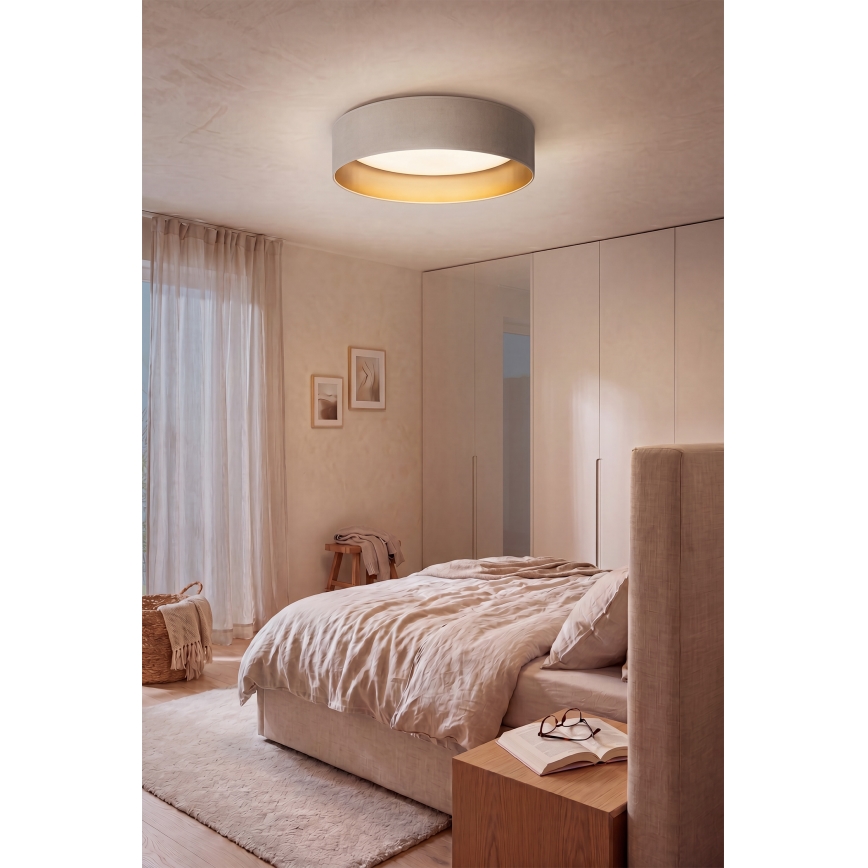 Brilagi - Ρυθμιζόμενο φωτιστικό οροφής LED VELVET SMARTIX STARS LED/24W/230V 3000-6000K Ø 45 cm κρεμ/χρυσό Wi‑Fi Tuya Beacon + τηλεχειριστήριο