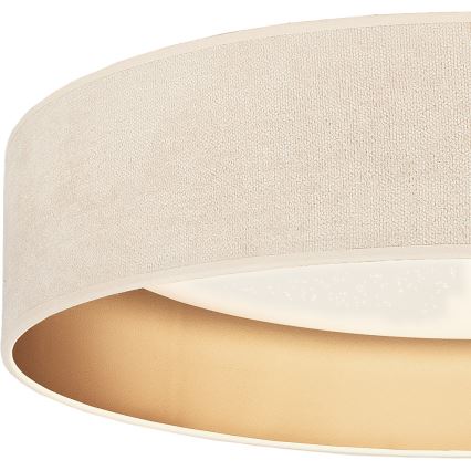 Brilagi - Ρυθμιζόμενο φωτιστικό οροφής LED VELVET SMARTIX STARS LED/24W/230V 3000-6000K Ø 45 cm κρεμ/χρυσό Wi‑Fi Tuya Beacon + τηλεχειριστήριο