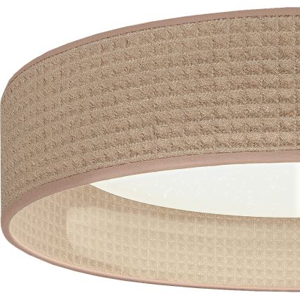 Brilagi - Ρυθμιζόμενο LED φωτιστικό οροφής VELVET SMARTIX STARS LED/24W/230V 3000-6000K Ø 45 cm μπεζ Wi-Fi Tuya Beacon + τηλεχειριστήριο