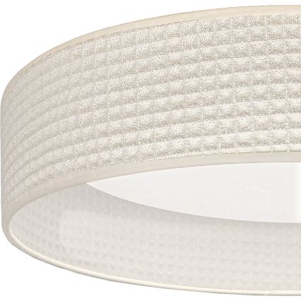 Brilagi - Ρυθμιζόμενο φωτιστικό οροφής LED VELVET SMARTIX STARS LED/24W/230V 3000–6000K Ø 45 εκ. σε κρεμ απόχρωση Wi‑Fi Tuya Beacon + τηλεχειριστήριο