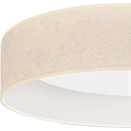 Brilagi - Ρυθμιζόμενο φωτιστικό οροφής LED VELVET SMARTIX STARS LED/36W/230V 3000–6000K Ø 55 εκ., σε απόχρωση εκρού, Wi‑Fi Tuya Beacon + τηλεχειριστήριο