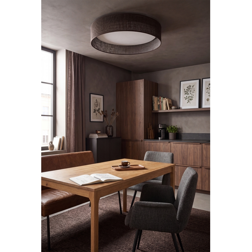 Brilagi - Ρυθμιζόμενο LED φωτιστικό οροφής VELVET SMARTIX STARS LED/36W/230V 3000-6000K Ø 55 cm καφέ Wi-Fi Tuya Beacon + τηλεχειριστήριο