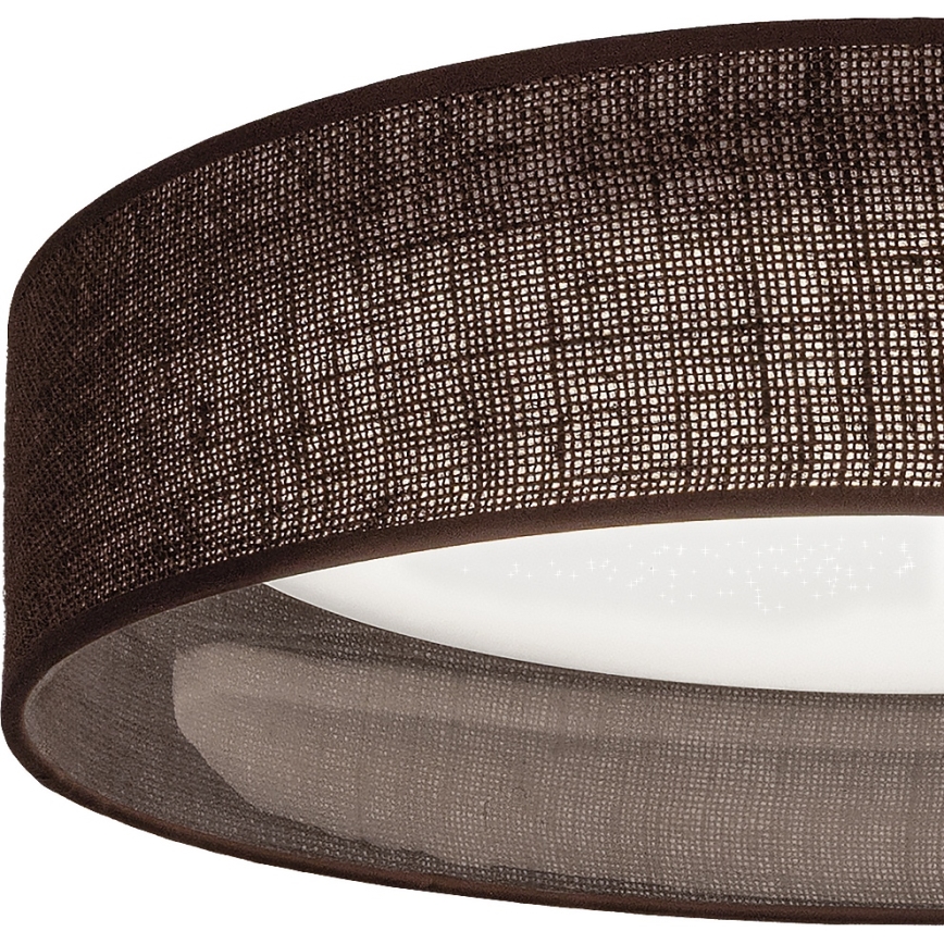 Brilagi - Ρυθμιζόμενο LED φωτιστικό οροφής VELVET SMARTIX STARS LED/36W/230V 3000-6000K Ø 55 cm καφέ Wi-Fi Tuya Beacon + τηλεχειριστήριο