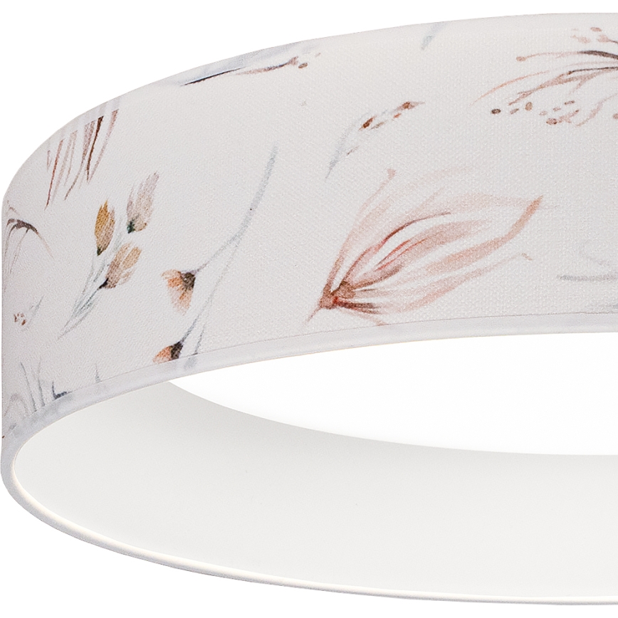 Brilagi - Ρυθμιζόμενο φωτιστικό οροφής LED VELVET SMARTIX LED/36W/230V 3000-6000K Ø 55 cm λευκό/φλοράλ Wi-Fi Tuya Beacon + τηλεχειριστήριο