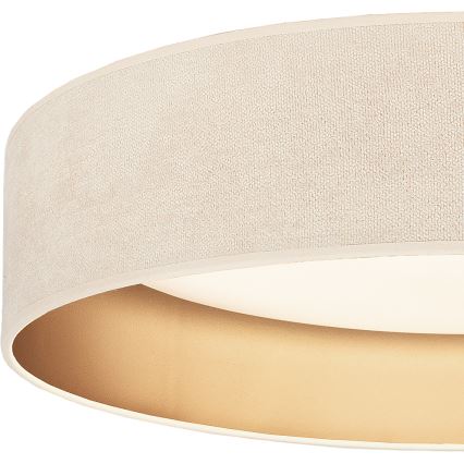 Brilagi - LED Ρυθμιζόμενο φωτιστικό οροφής VELVET SMART VARI LED/24W/230V 3000-6500K διάμ. 45 cm κρεμ/χρυσό + τηλεχειριστήριο