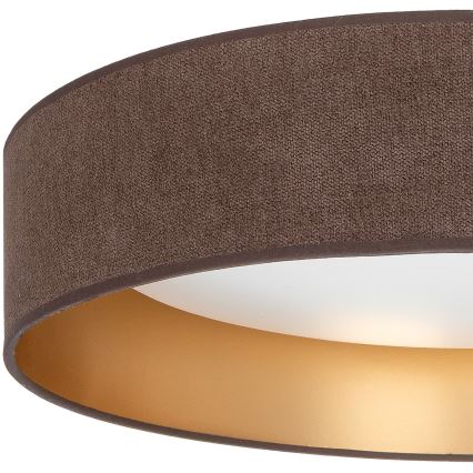 Brilagi - Ρυθμιζόμενο LED φωτιστικό οροφής VELVET SMART VARI LED/36W/230V 3000-6500K διάμ. 55 cm καφέ/χρυσό + τηλεχειριστήριο
