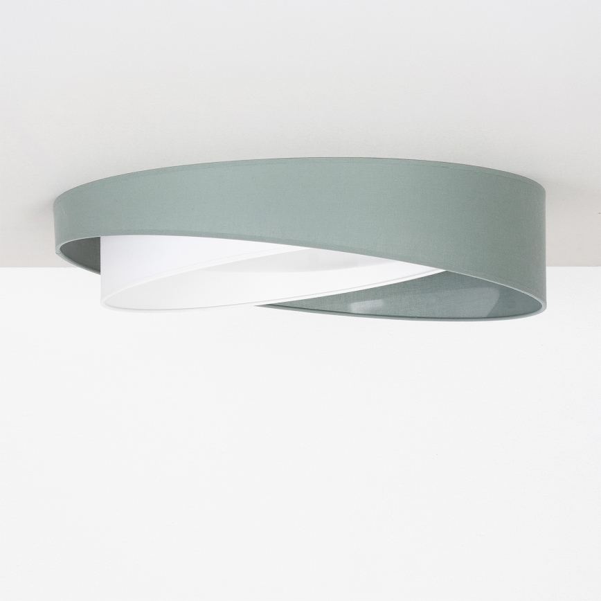 BRILAGI - Ρυθμιζόμενο φωτιστικό οροφής LED VELVET TWIST LED/36W/230V 3000-6000K Ø 65 εκ. Wi-Fi Tuya Beacon πράσινο/λευκό + τηλεχειριστήριο