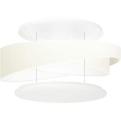 BRILAGI - LED Ρυθμιζόμενο φωτιστικό οροφής VELVET TWIST LED/36W/230V 3000-6000K διάμ. 65 εκ. Wi-Fi Tuya Beacon μπεζ + τηλεχειριστήριο