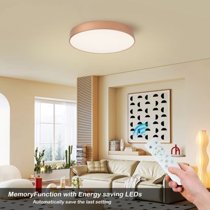 Brilagi - LED ρυθμιζόμενο φωτιστικό οροφής POOL SMART LED/60W/230V 3000-6000K Ø 50 cm Wi-Fi Tuya μπρονζέ + τηλεχειριστήριο