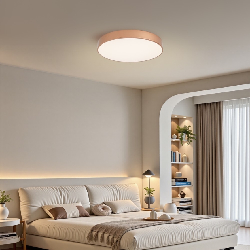 Brilagi - LED ρυθμιζόμενο φωτιστικό οροφής POOL SMART LED/60W/230V 3000-6000K Ø 50 cm Wi-Fi Tuya μπρονζέ + τηλεχειριστήριο