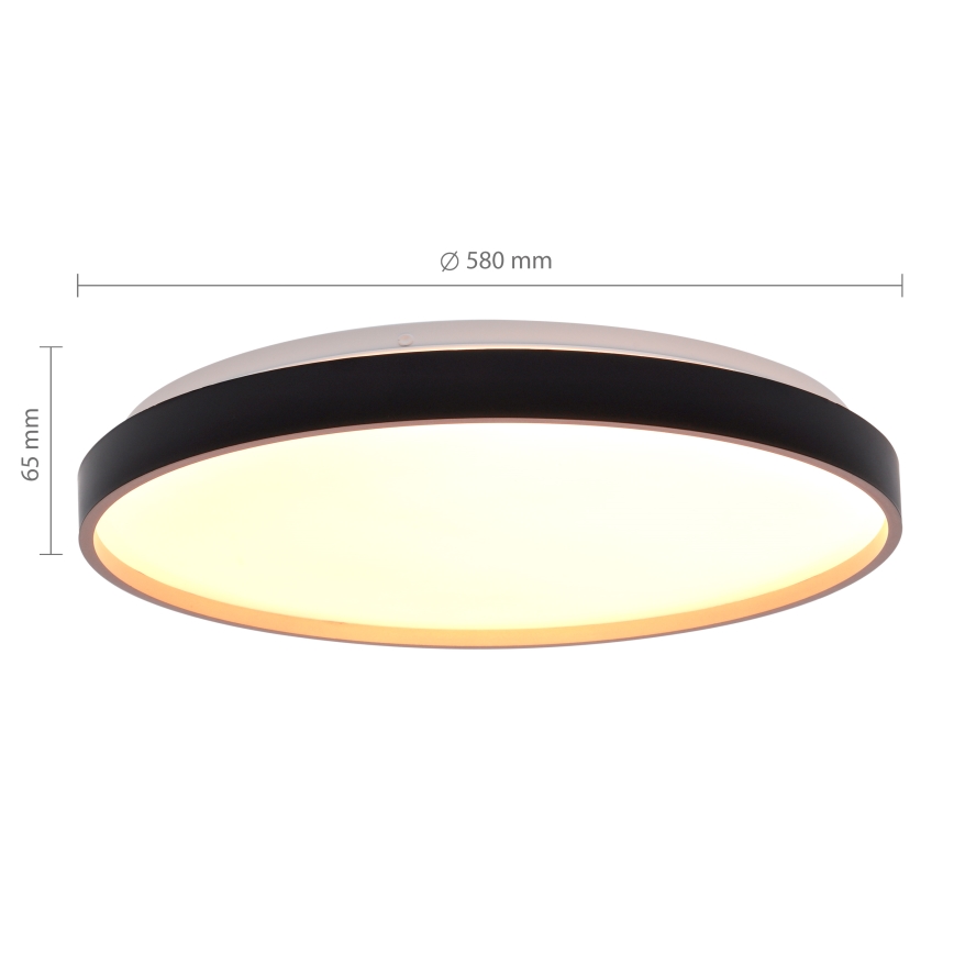 Brilagi - LED ρυθμιζόμενο φωτιστικό οροφής CALA LED/60W/230V 3000-6500K διάμ. 58 cm + τηλεχειριστήριο