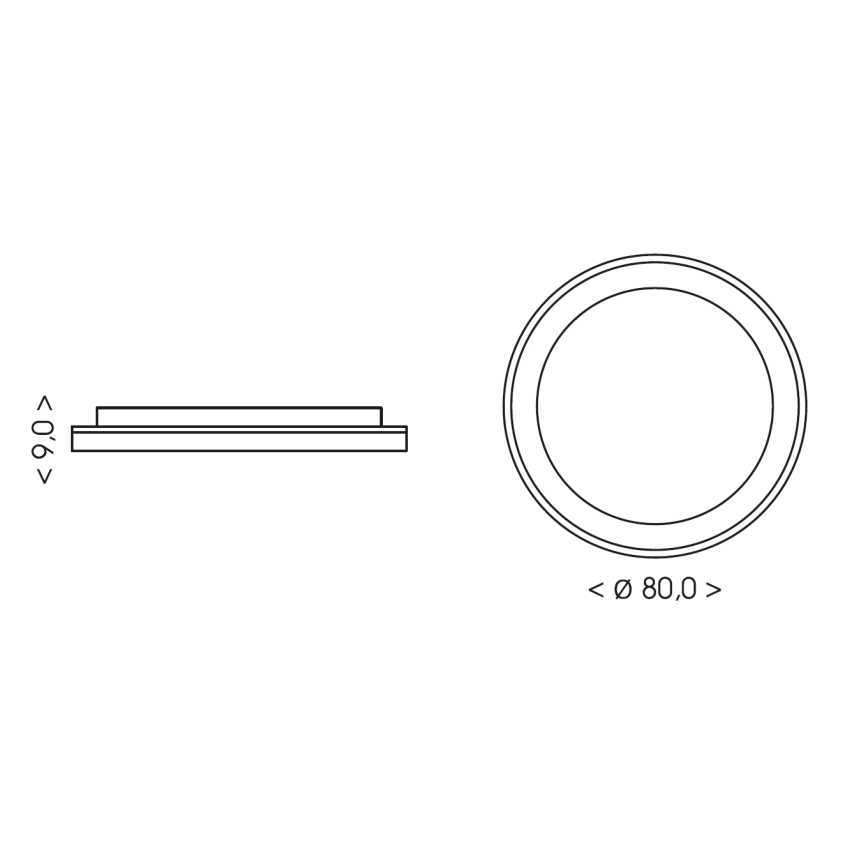 BRILAGI - Ρυθμιζόμενο LED φωτιστικό οροφής FALCON II LED/108W/230V 3000-6500K Ø 80 εκ. μπεζ + τηλεχειριστήριο