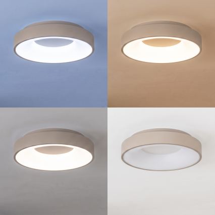 BRILAGI - LED Ρυθμιζόμενο φωτιστικό οροφής FALCON II LED/67W/230V 3000-6500K Ø 40 cm λευκό/μπεζ + τηλεχειριστήριο