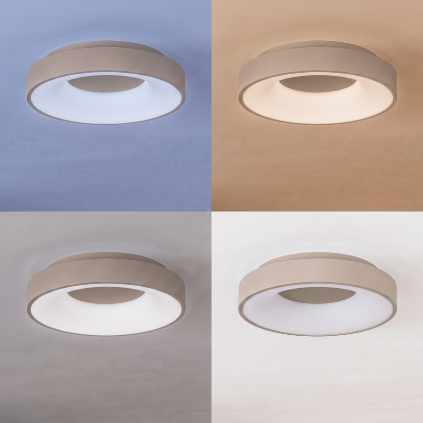 BRILAGI - LED Ρυθμιζόμενο φωτιστικό οροφής FALCON II LED/67W/230V 3000-6500K Ø 40 cm μπεζ + τηλεχειριστήριο