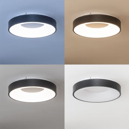 Brilagi - Ρυθμιζόμενο φωτιστικό οροφής LED FALCON II LED/67W/230V 3000–6500K, Ø 40 cm, μαύρο + τηλεχειριστήριο