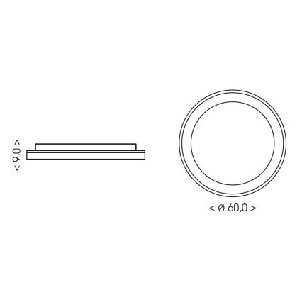 BRILAGI - LED Ρυθμιζόμενο φωτιστικό οροφής FALCON II LED/99W/230V 3000-6500K διάμ. 60 cm λευκό/μπεζ + τηλεχειριστήριο