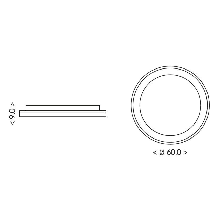 BRILAGI - LED Ρυθμιζόμενο φωτιστικό οροφής FALCON II LED/99W/230V 3000-6500K διάμ. 60 cm λευκό/μπεζ + τηλεχειριστήριο