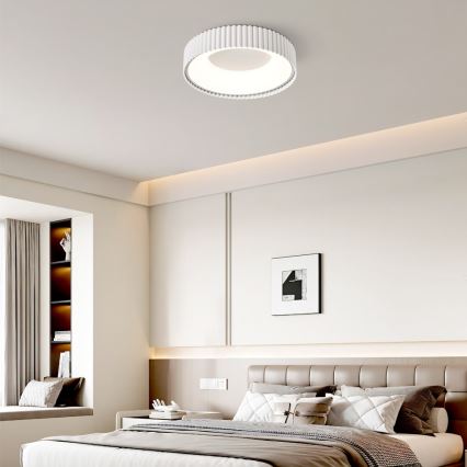 Brilagi - LED Ρυθμιζόμενο φωτιστικό οροφής FALCON MODERN LED/30W/230V 3000-6000K 40 cm λευκό + τηλεχειριστήριο
