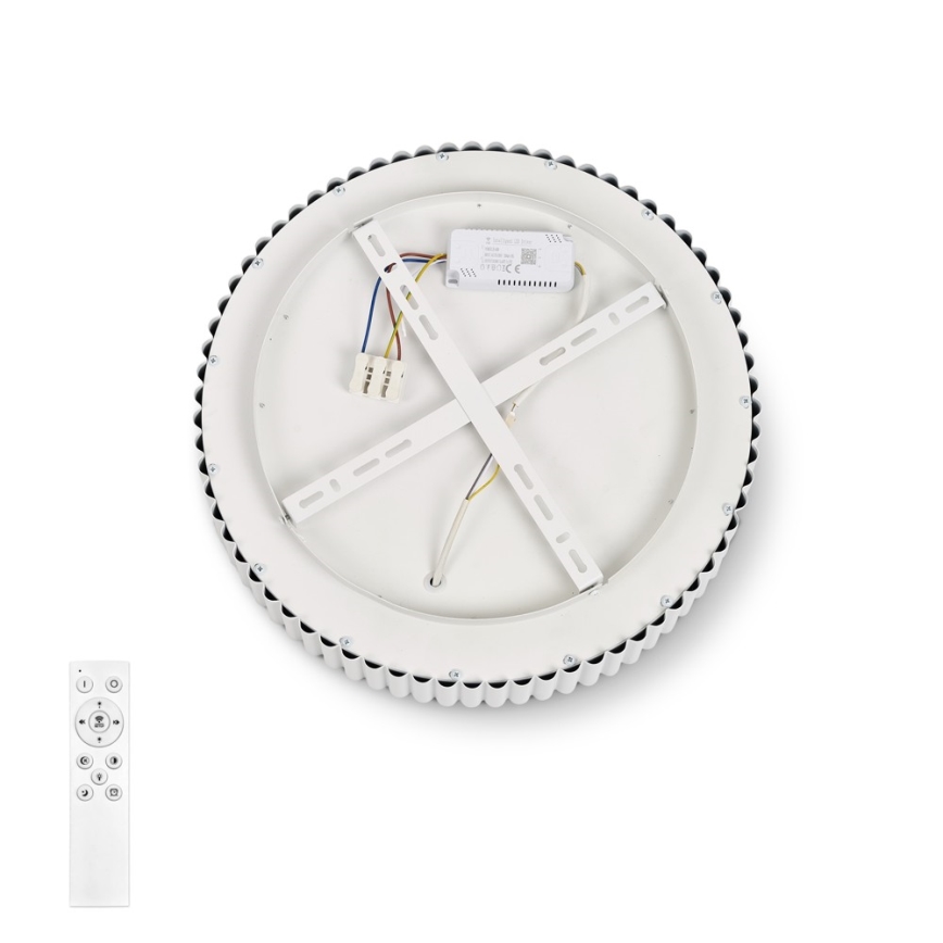 Brilagi - LED Ρυθμιζόμενο φωτιστικό οροφής FALCON MODERN LED/30W/230V 3000-6000K 40 cm λευκό + τηλεχειριστήριο