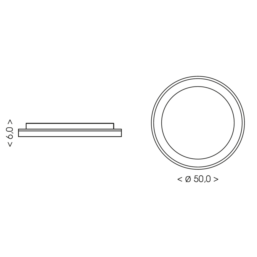 BRILAGI - Ρυθμιζόμενο LED φωτιστικό οροφής FALCON SLIM LED/42W/230V 3000-6500K, διάμετρος 50 εκ. λευκό/μπεζ + τηλεχειριστήριο