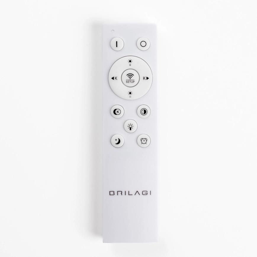 BRILAGI - LED Ρυθμιζόμενο φωτιστικό οροφής FALCON SLIM LED/50W/230V 3000-6500K 50x50 cm λευκό/μπεζ + με τηλεχειριστήριο