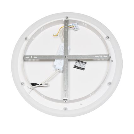 Brilagi - Ρυθμιζόμενο LED φωτιστικό οροφής FLARE LED/38W/230V 3000-6000K διάμ. 48 cm μαύρο/λευκό + τηλεχειριστήριο