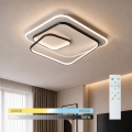BRILAGI - LED ρυθμιζόμενο φωτιστικό οροφής FLARE LED/81W/230V 3000-6000K 50x50 cm λευκό/μαύρο + τηλεχειριστήριο