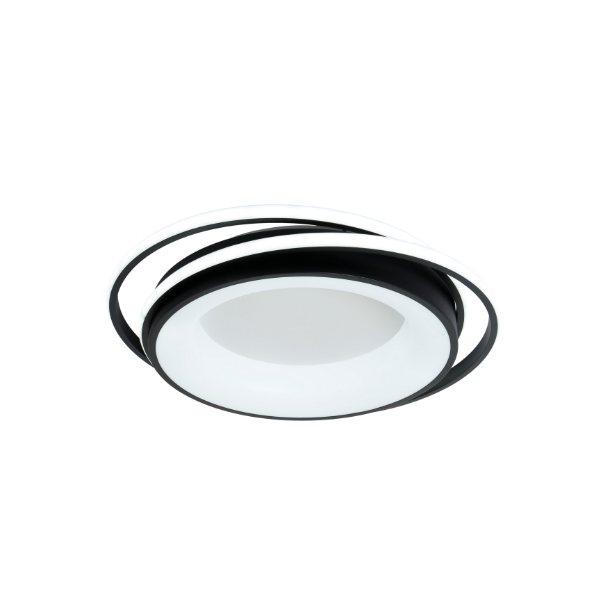 Brilagi - Ρυθμιζόμενο LED φωτιστικό οροφής FLARE LED/84W/230V 3000-6000K 47x51 cm μαύρο + τηλεχειριστήριο