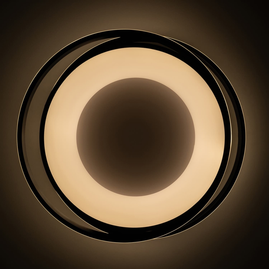 BRILAGI - Ρυθμιζόμενο LED φωτιστικό οροφής FLARE LED/84W/230V 3000-6000K 47x51 cm μαύρο + τηλεχειριστήριο